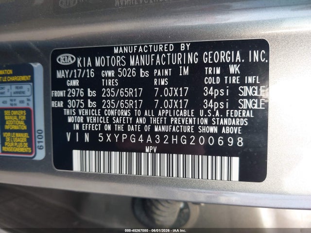 Kia Sorento 2.4l Lx