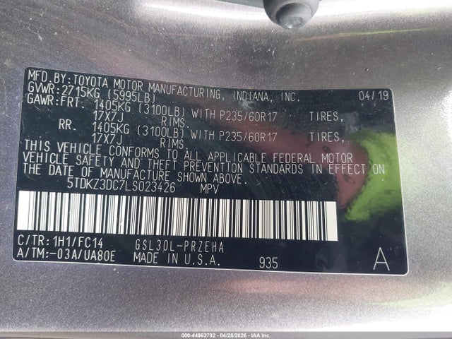 Toyota Sienna Le