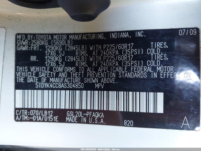 Toyota Sienna Limited
