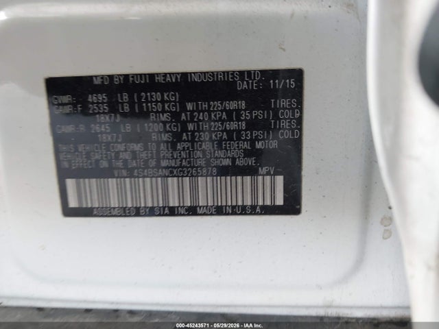 Subaru Outback 2.5i Limited