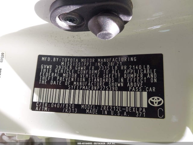 Toyota Corolla Le