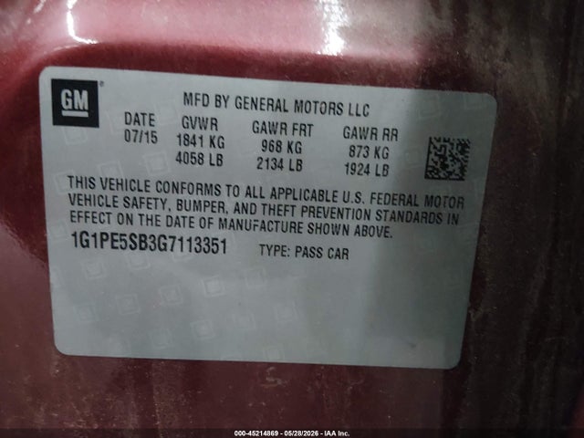 Chevrolet Cruze 1lt Auto