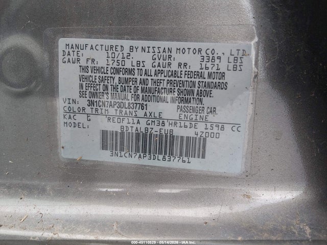 Nissan Versa 1.6 Sv