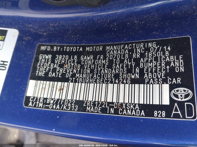 Toyota Corolla S Plus