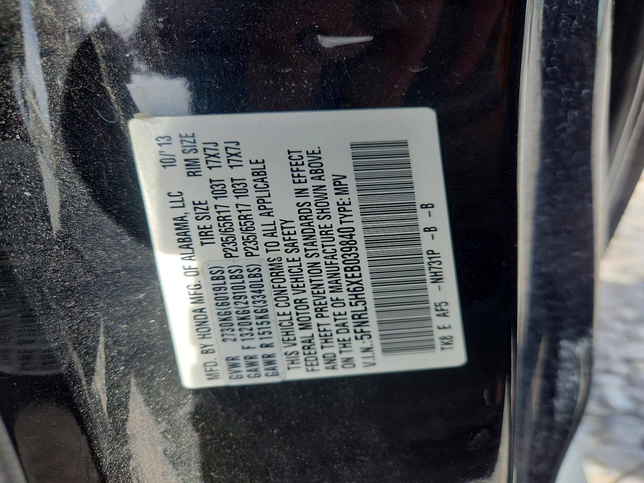 Honda Odyssey Exl