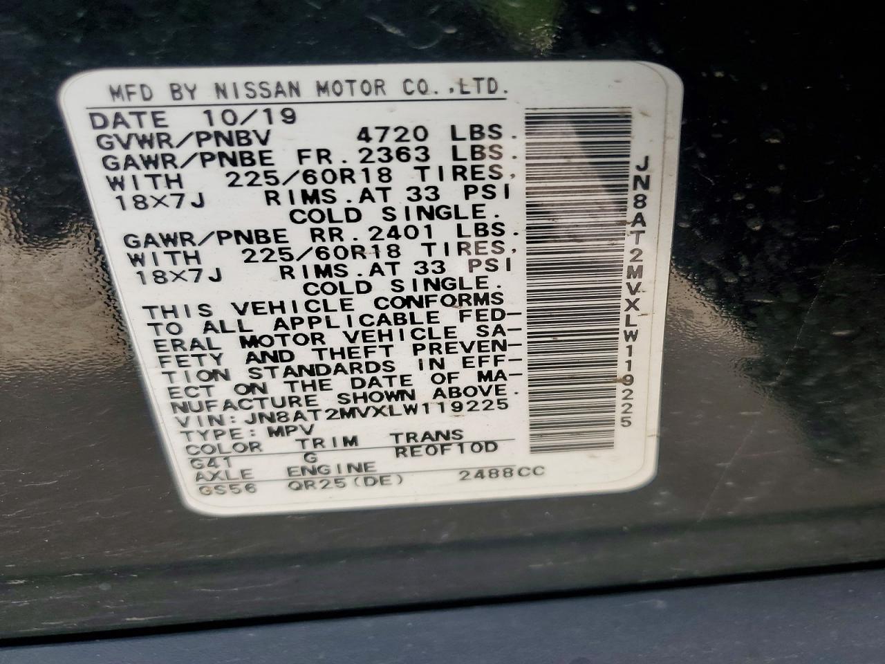 Nissan Rogue Sv