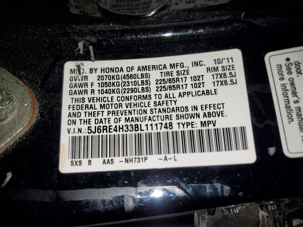 Honda Crv Lx