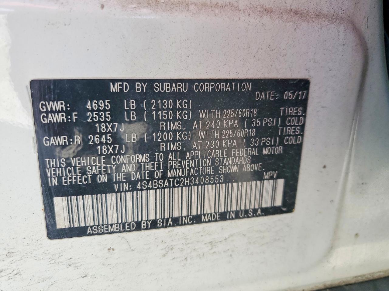 Subaru Outback Touring