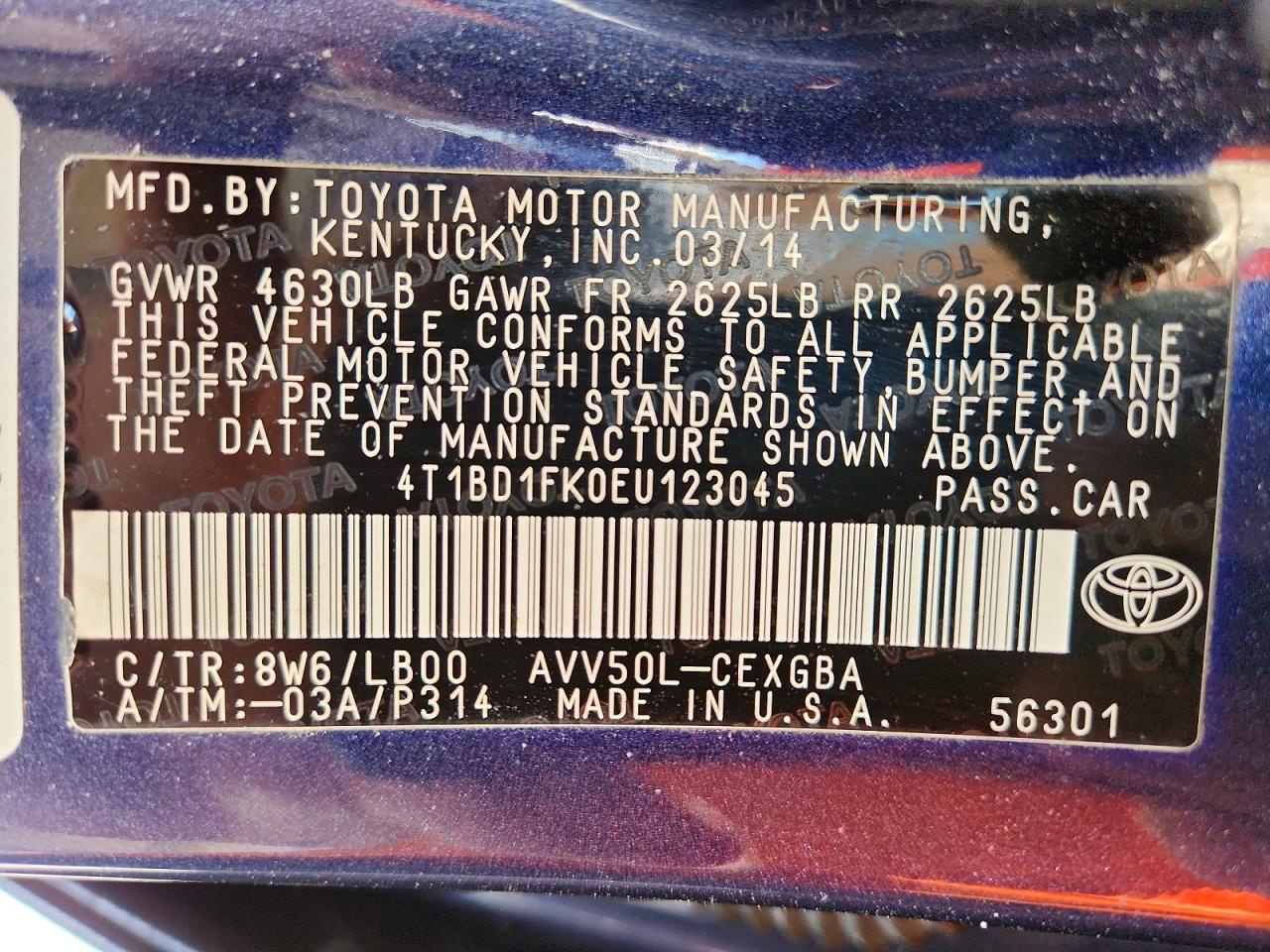 Toyota Camry Xle