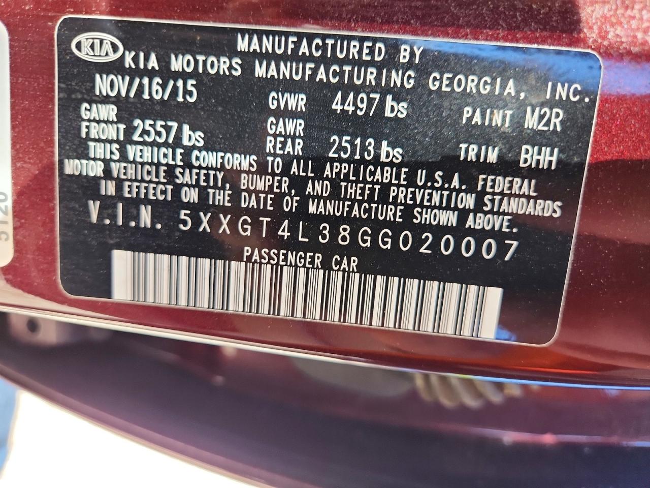 Kia Optima Lx
