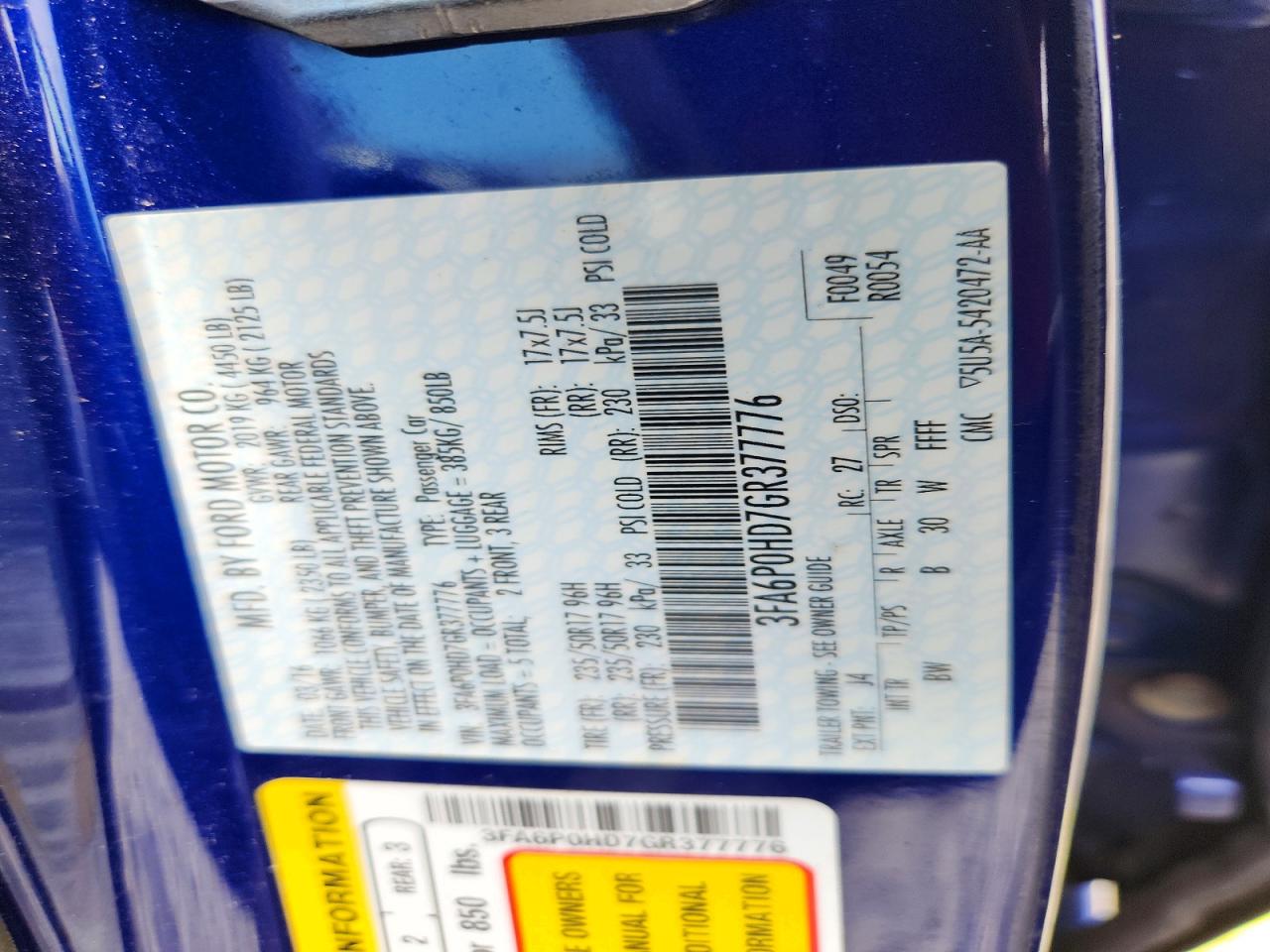 Ford Fusion Se
