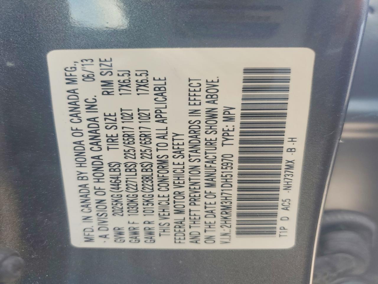 Honda Crv Exl