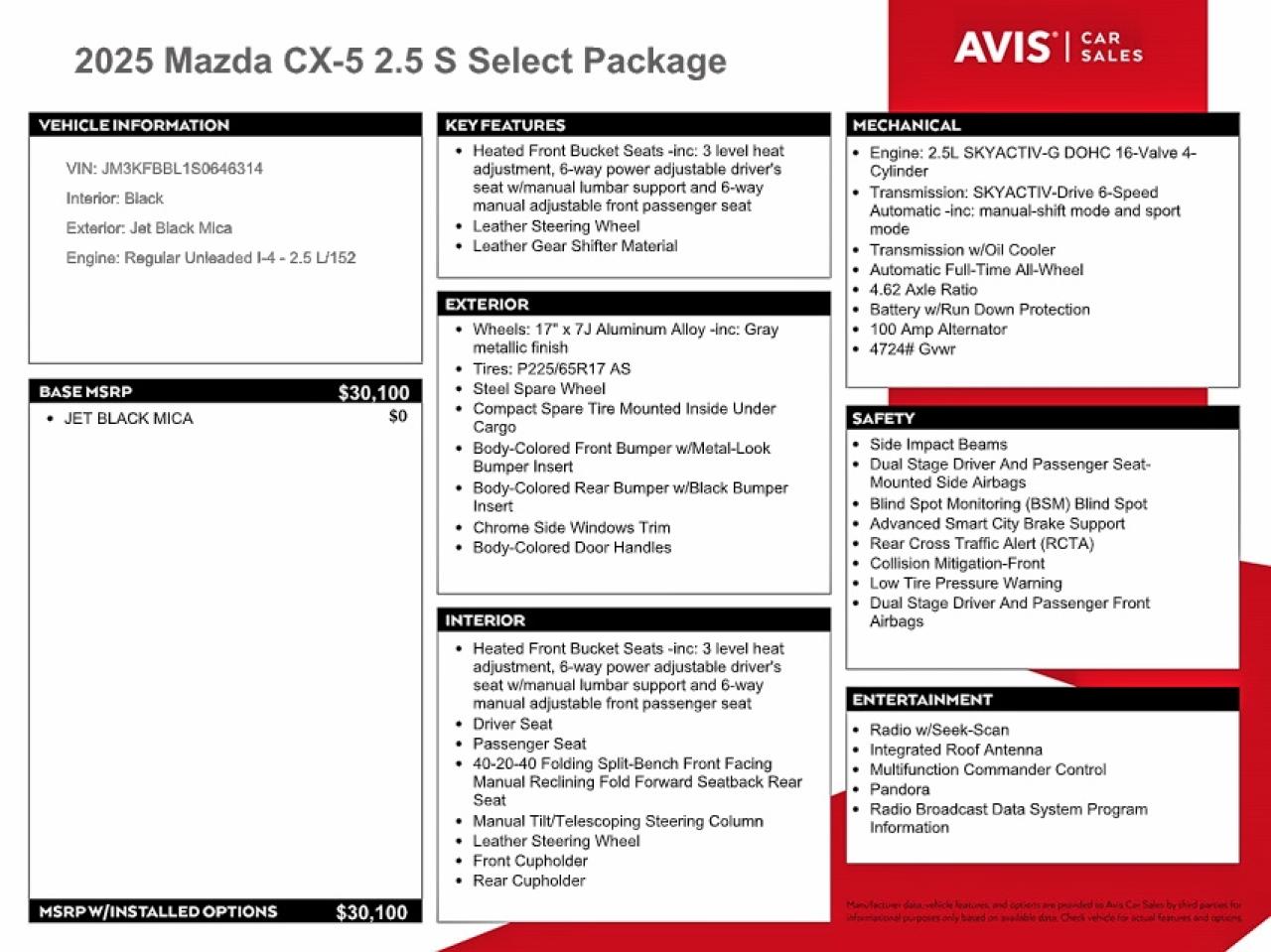Mazda Cx Select