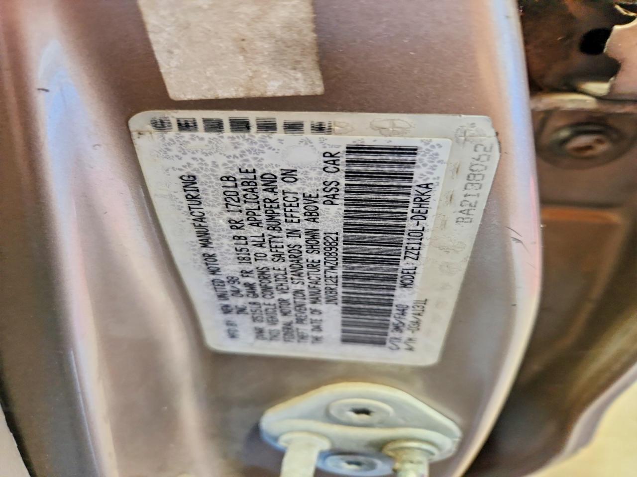 Toyota Corolla Ve