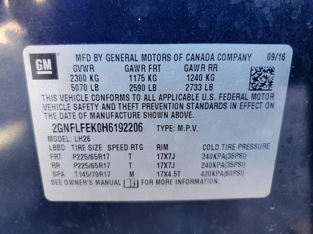 Chevrolet Equinox Lt