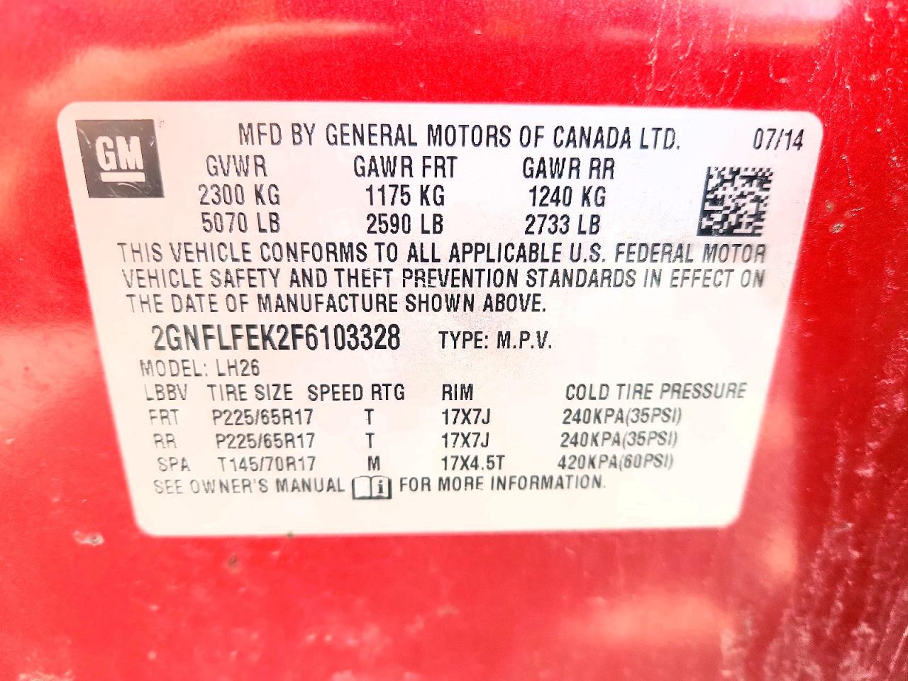 Chevrolet Equinox Lt