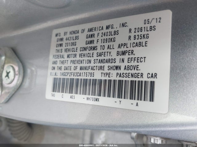 Honda Accord 2.4 Ex-l