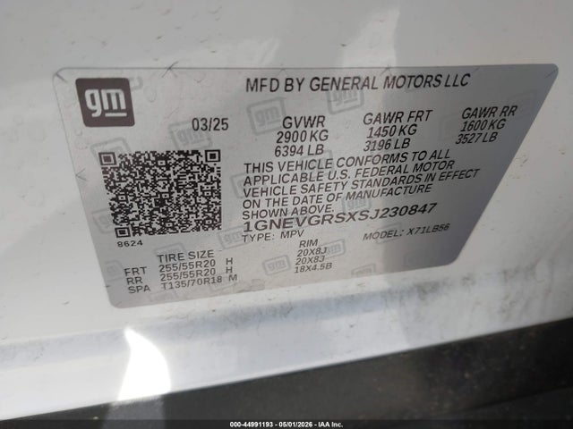 Chevrolet Traverse Awd Lt