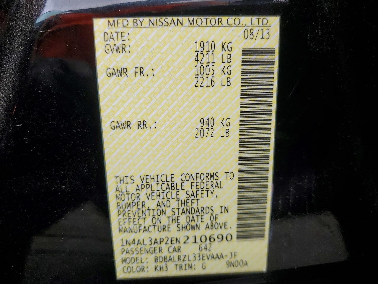 Nissan Altima 2.5 S