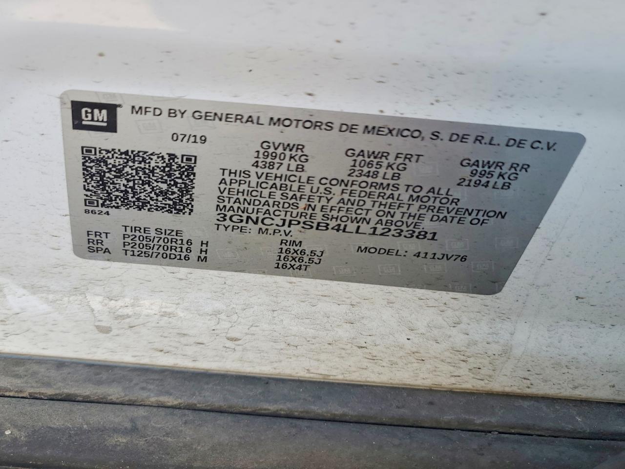 Chevrolet Trax 1lt