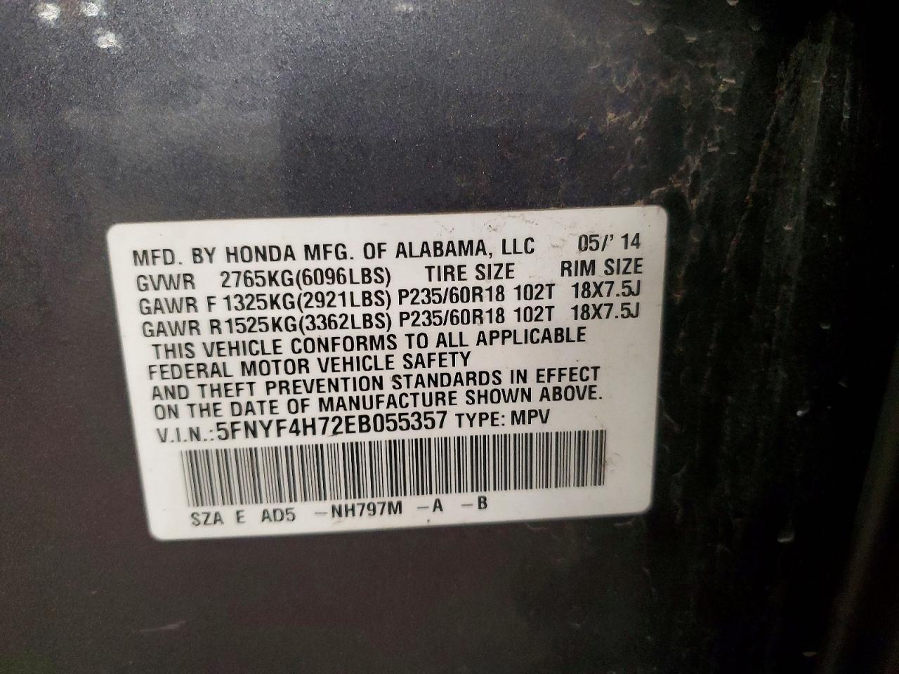 Honda Pilot Exln