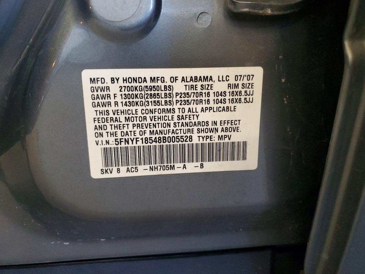 Honda Pilot Exl