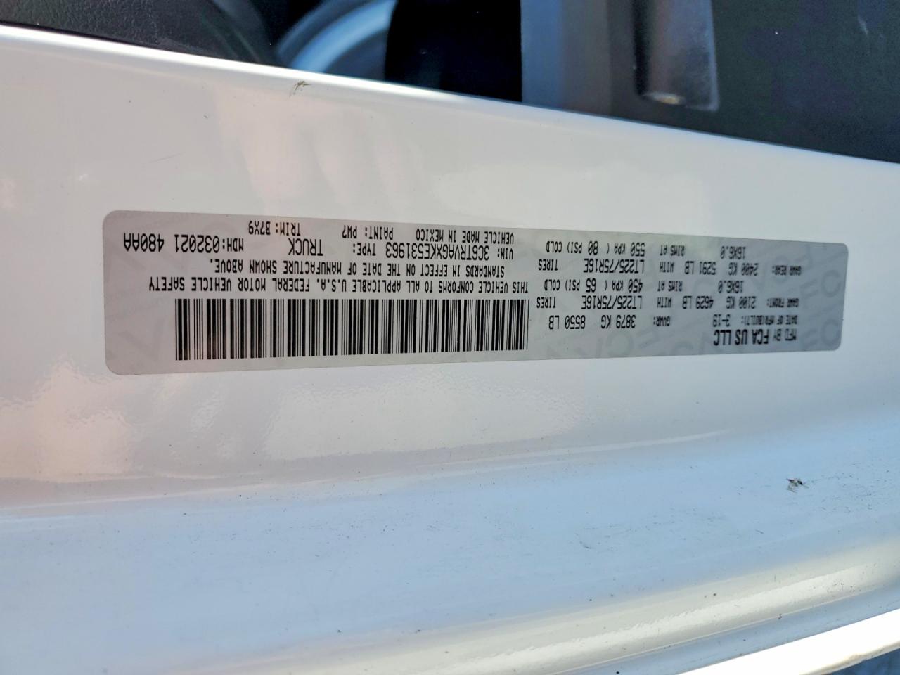 Ram Promaster 1500 Standard