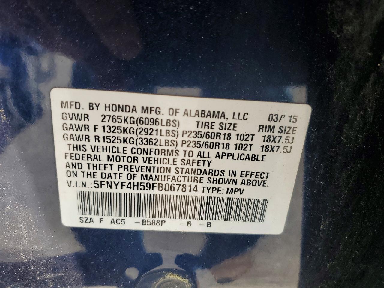 Honda Pilot Exl