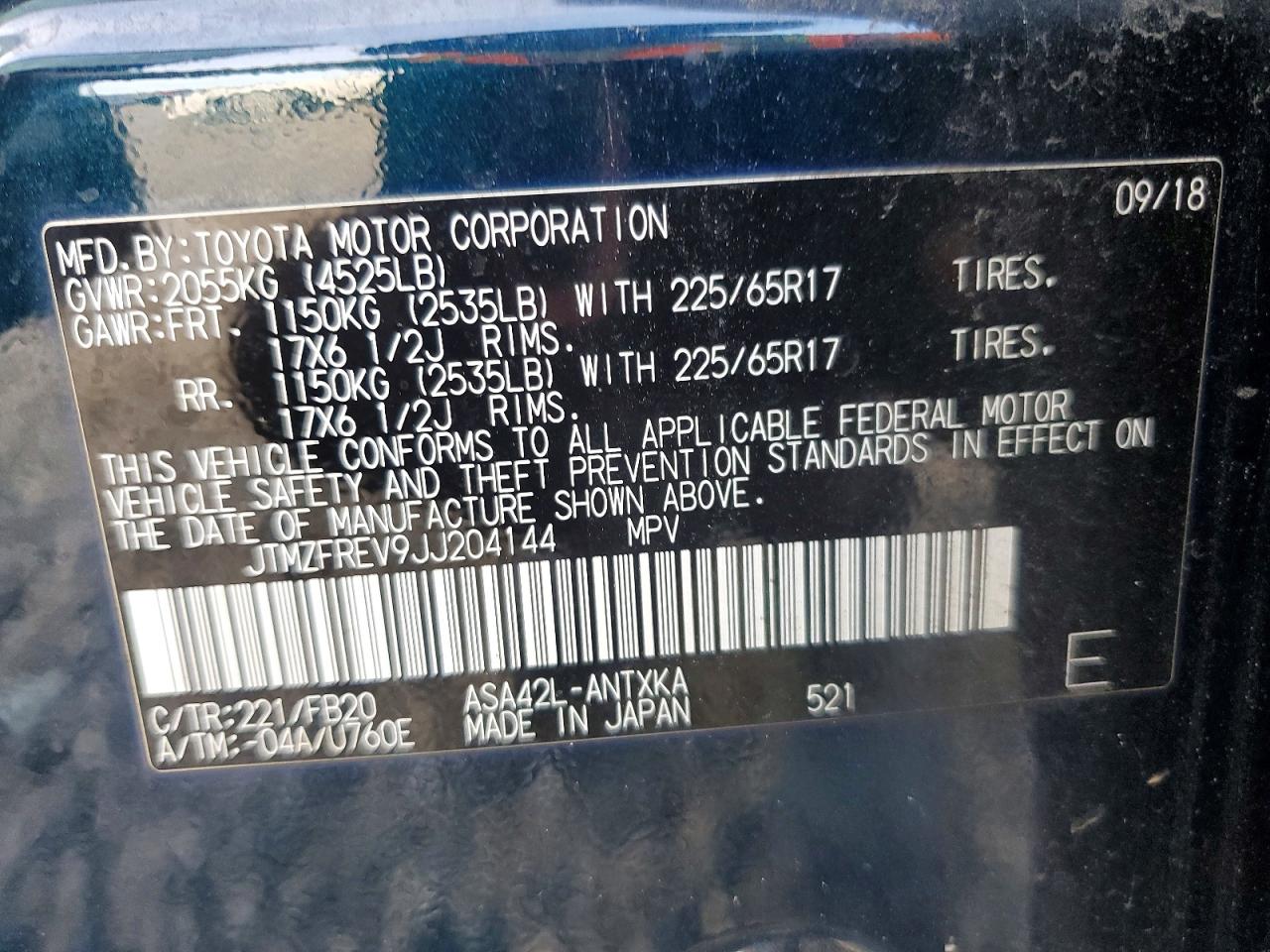 Toyota RAV4 Le