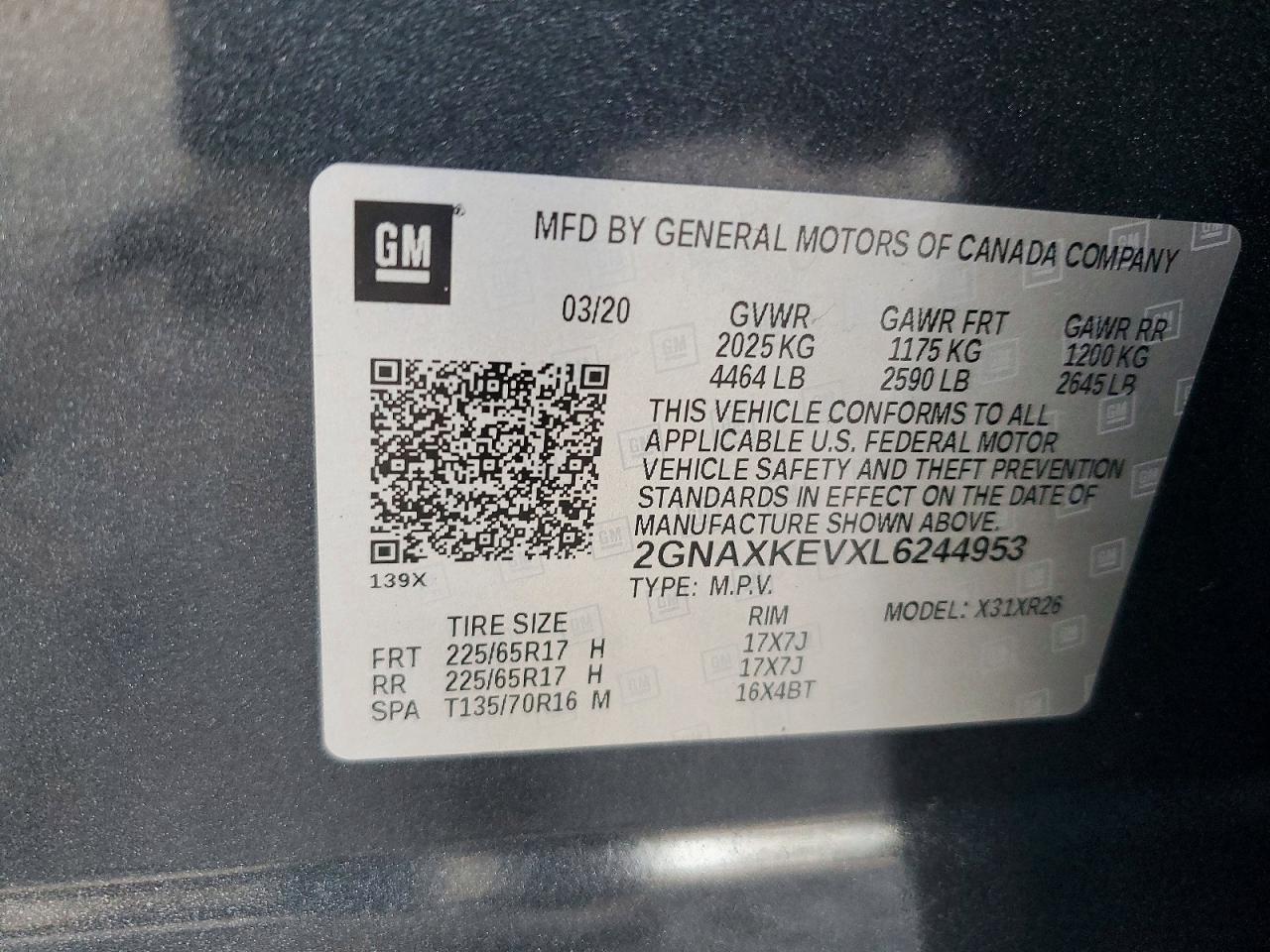 Chevrolet Equinox Lt