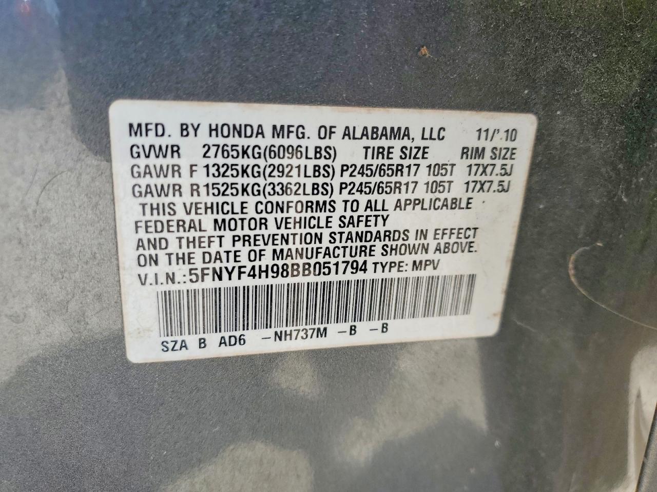 Honda Pilot Touring