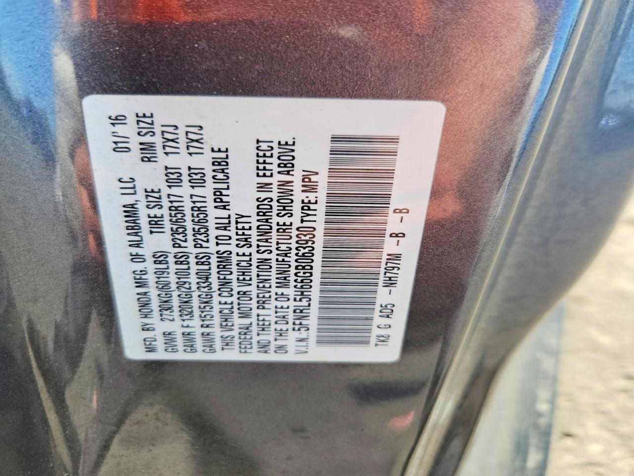 Honda Odyssey Exl
