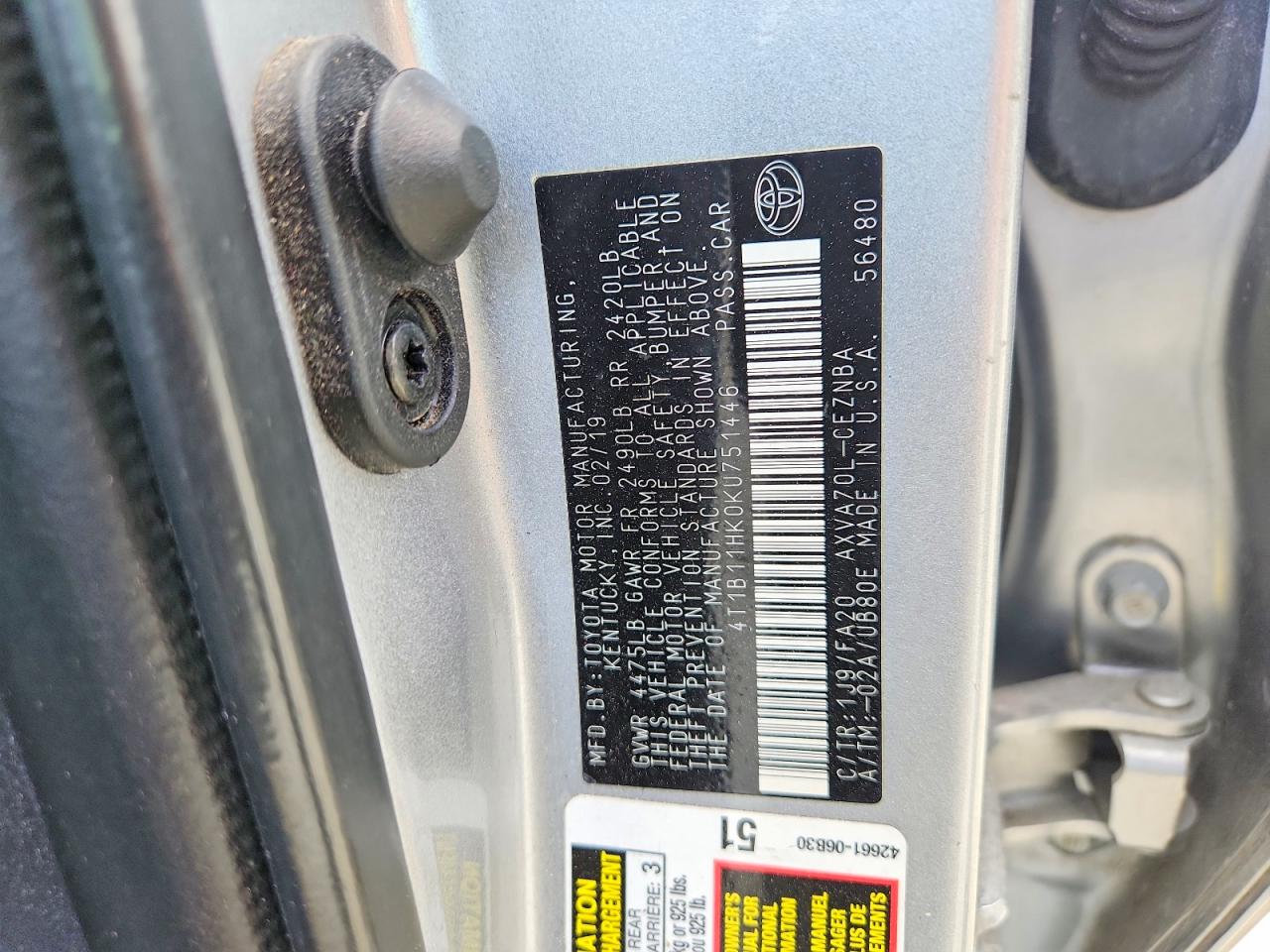 Toyota Camry Le
