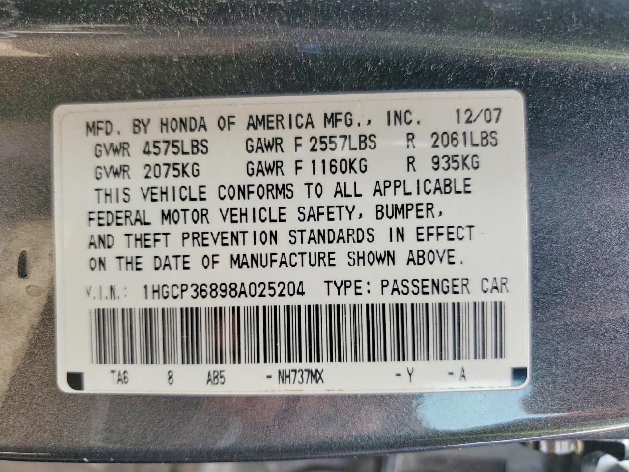 Honda Accord Exl