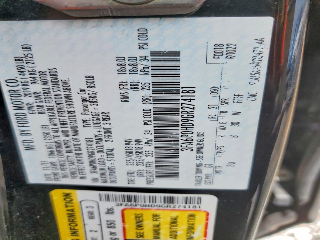 Ford Fusion Se