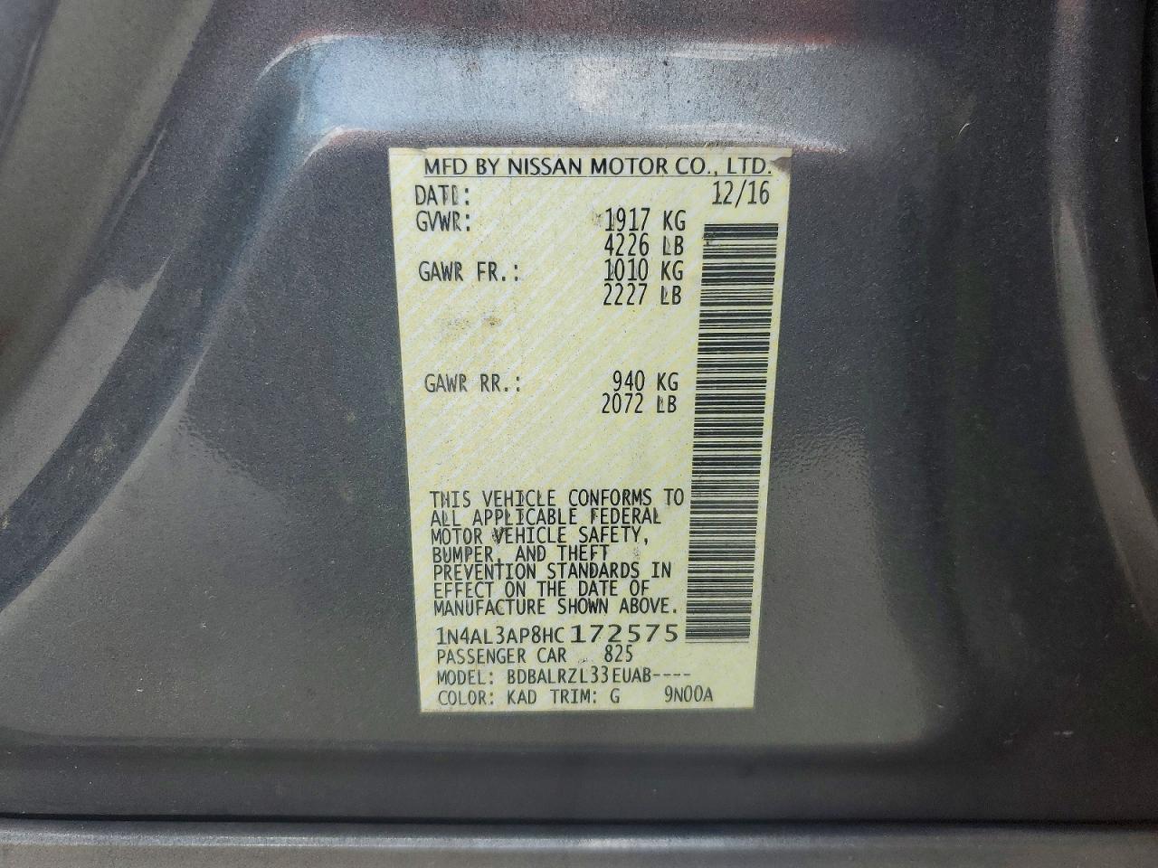 Nissan Altima 2.5 Sl