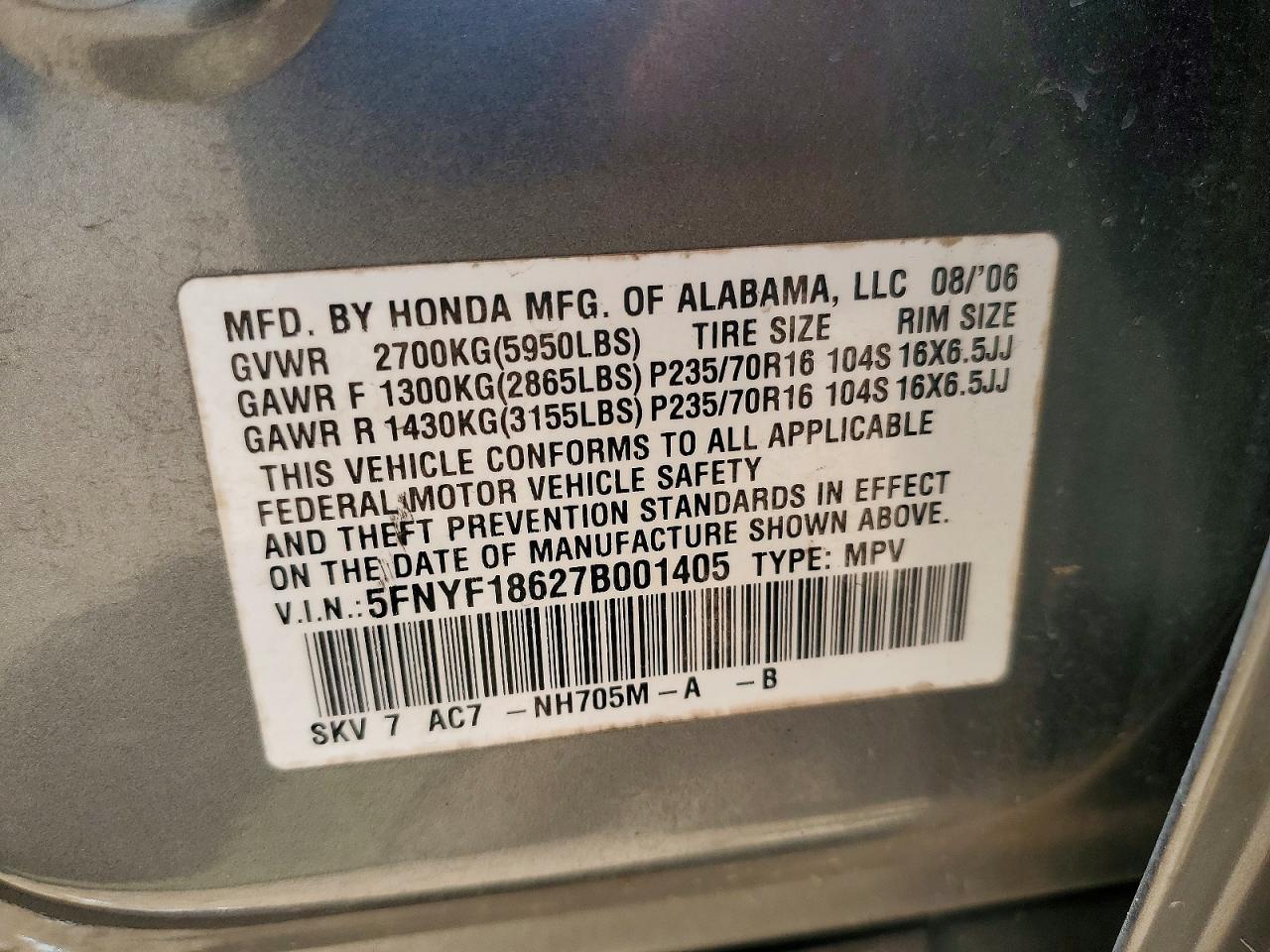 Honda Pilot Exl