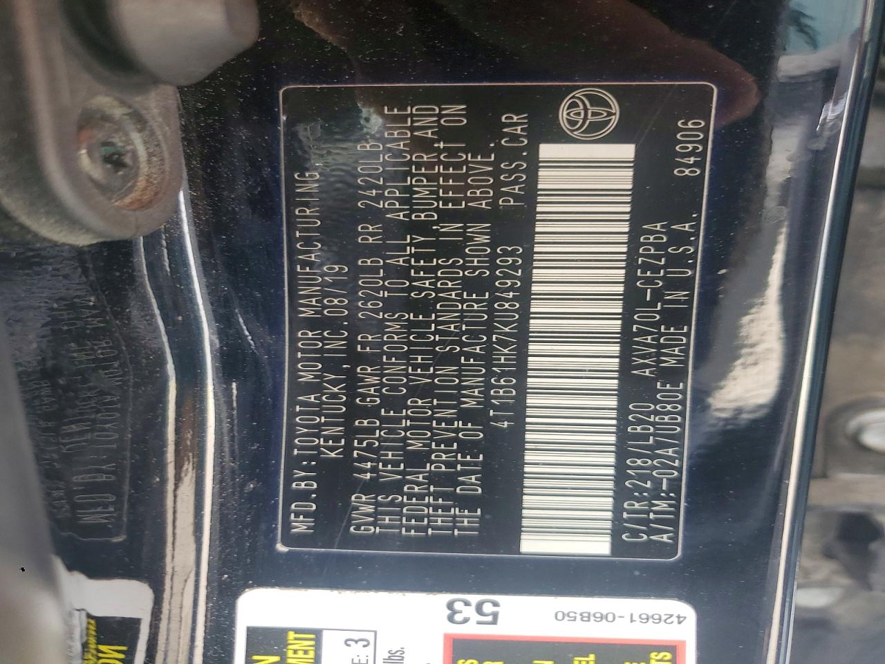 Toyota Camry Xse