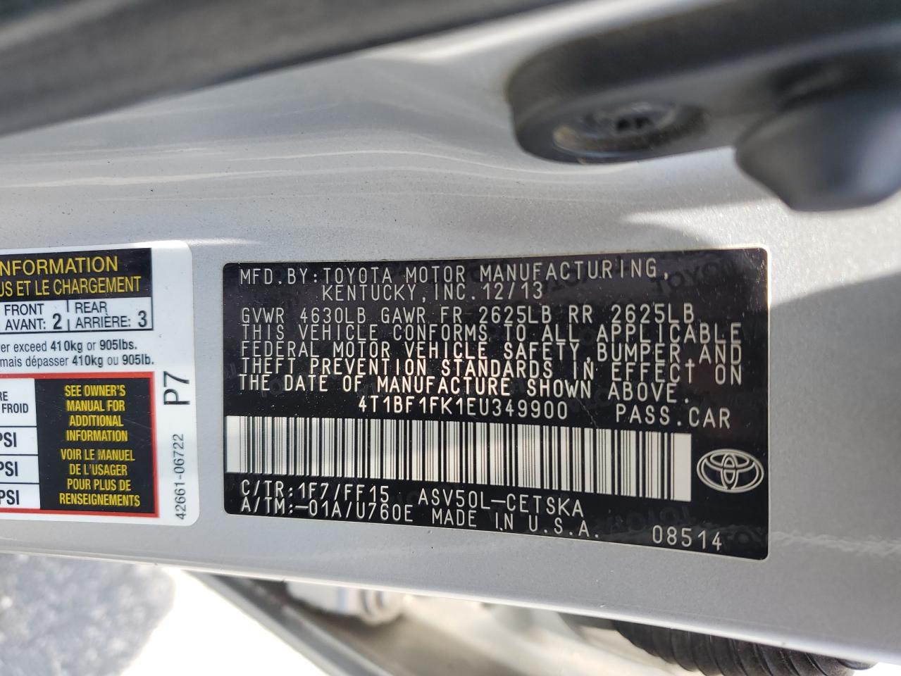Toyota Camry Se