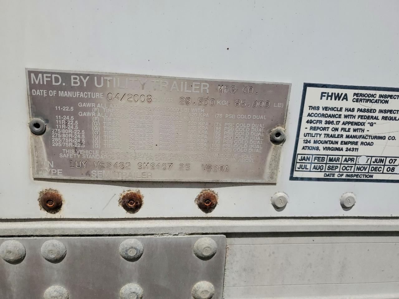 Utility Trailer Vsra Reefe