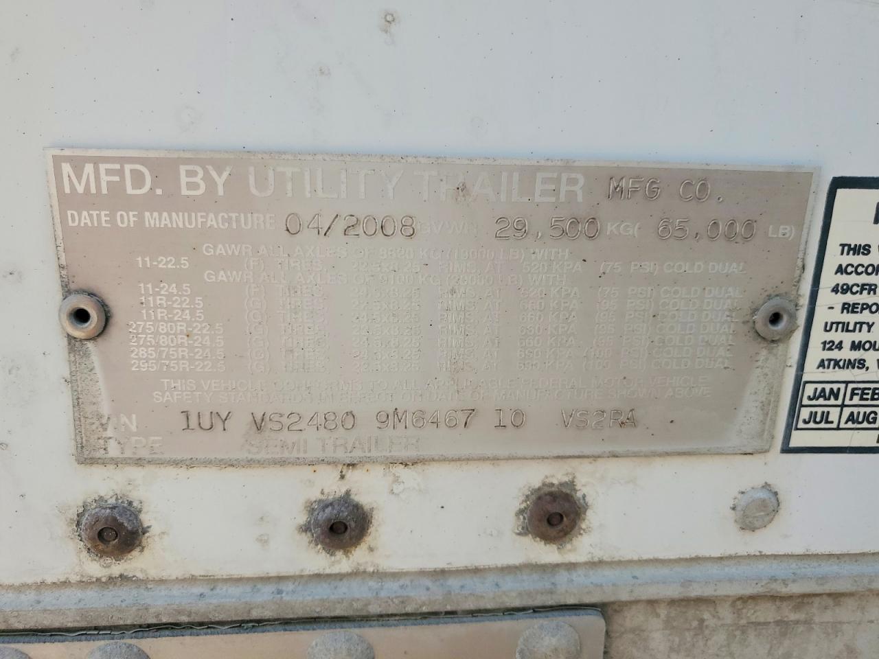 Utility Trailer Vsra Reefe