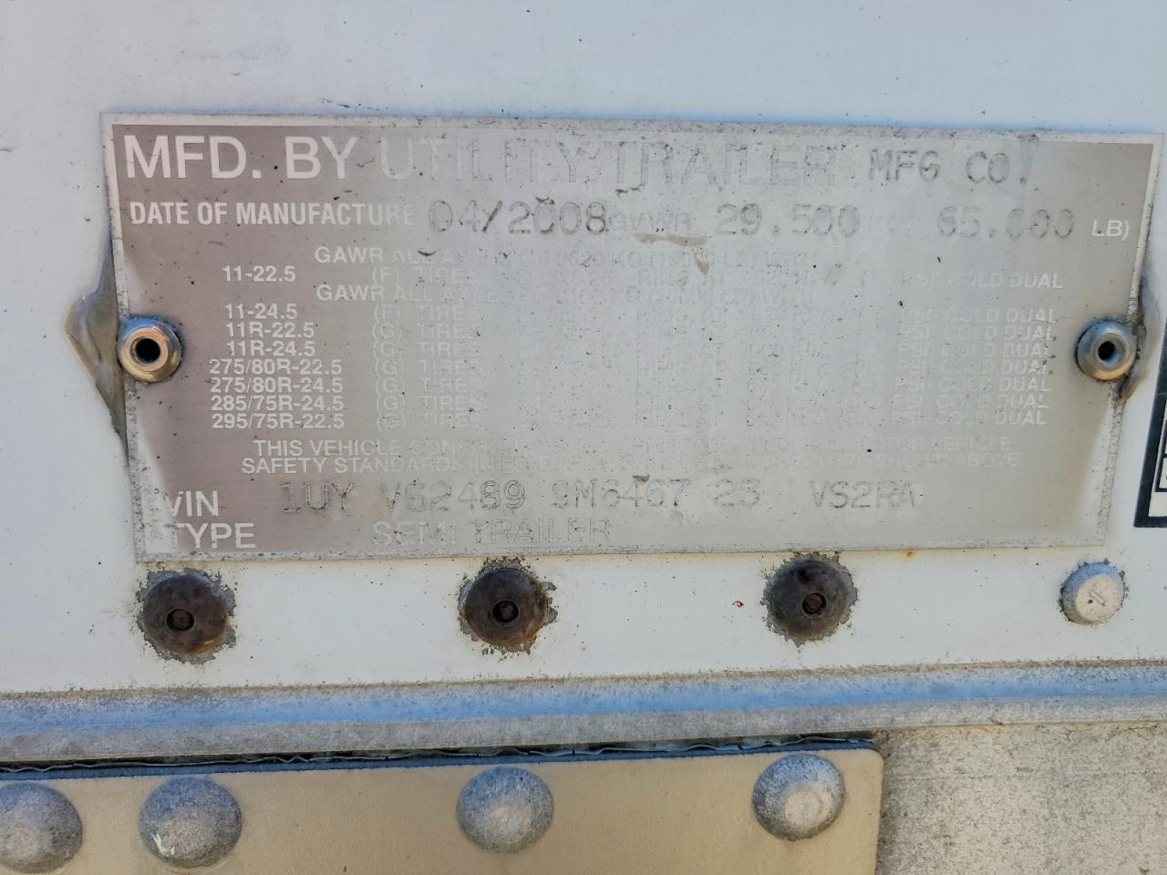Utility Trailer Vsra Reefe
