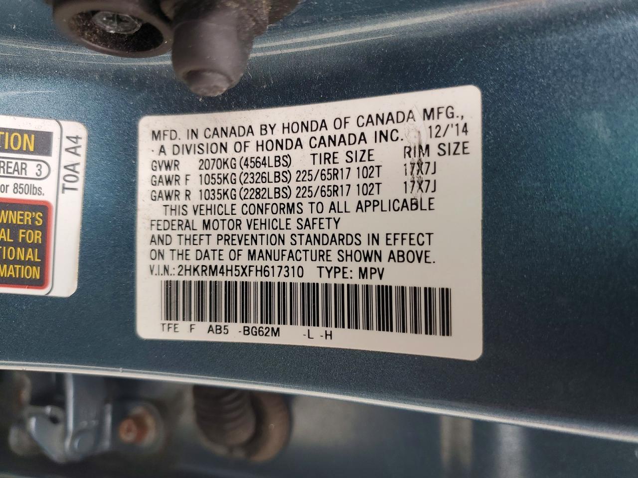 Honda Crv Ex