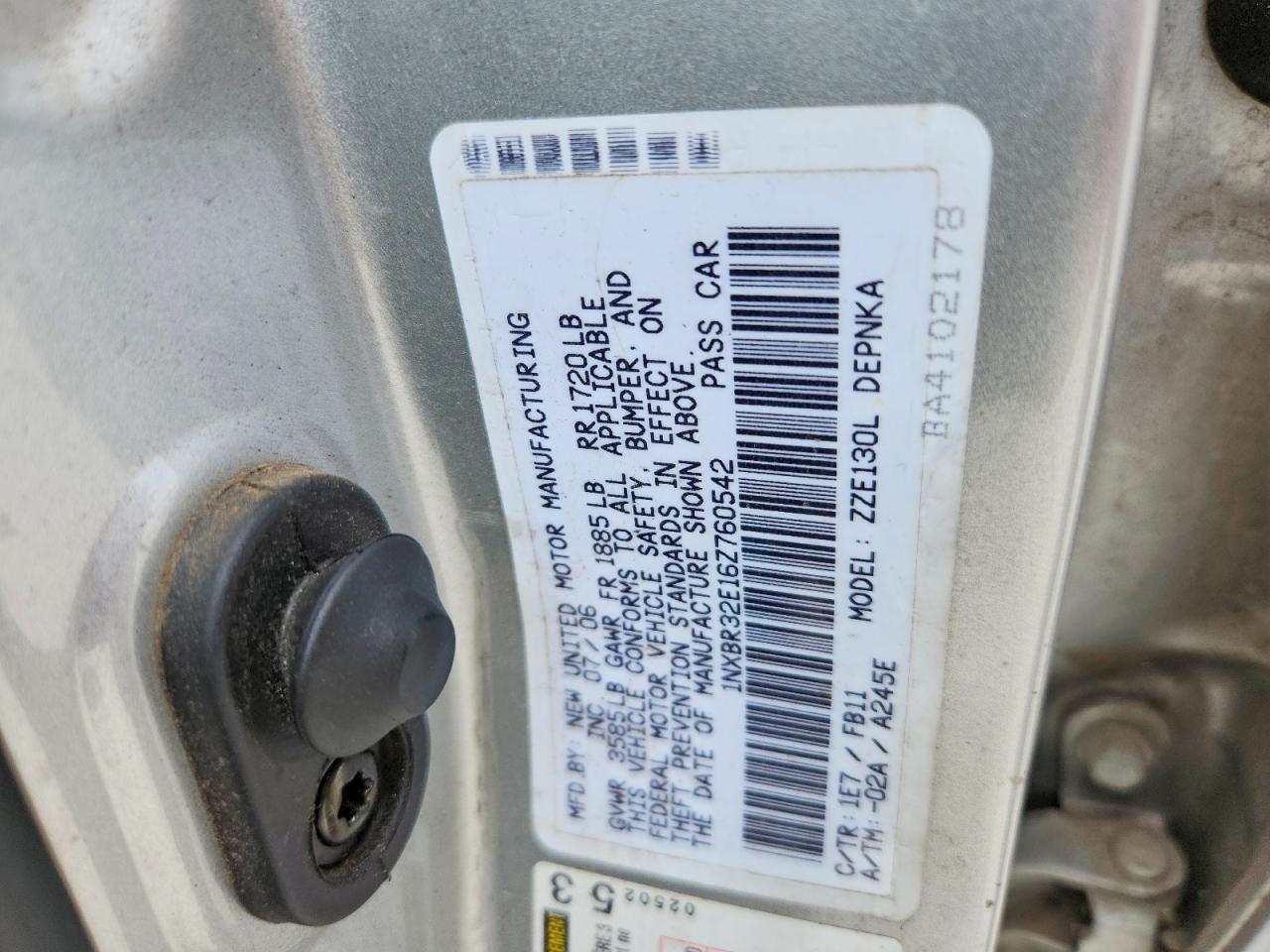 Toyota Corolla Le