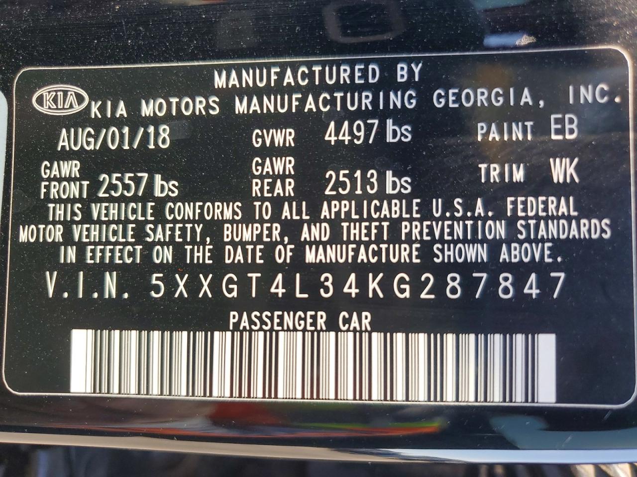 Kia Optima Lx