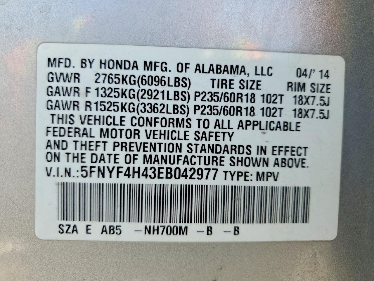 Honda Pilot Ex