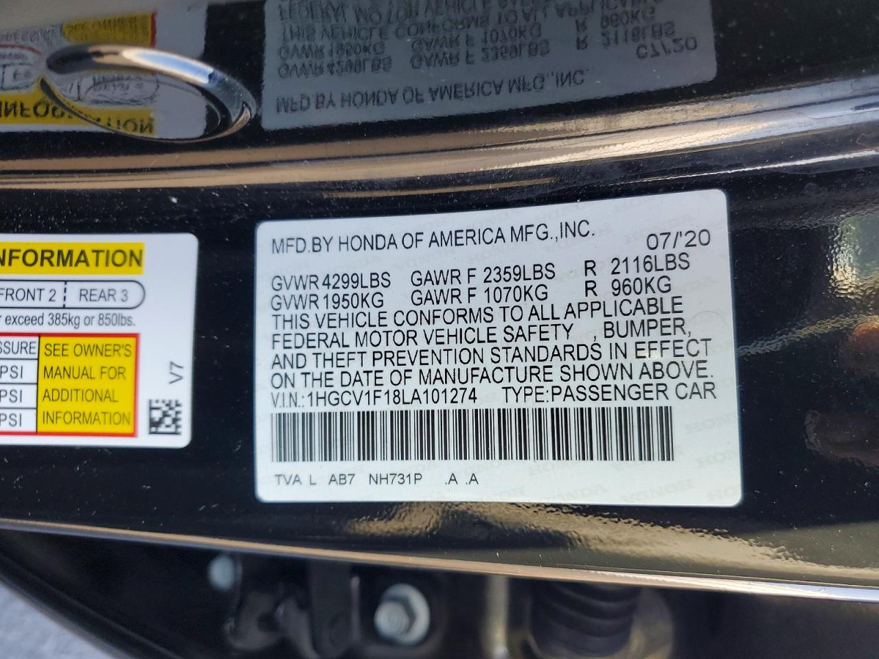 Honda Accord Lx