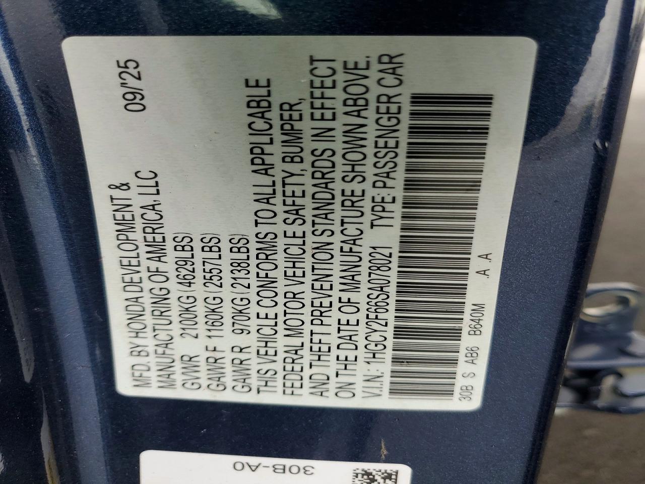 Honda Accord Hybrid Exl