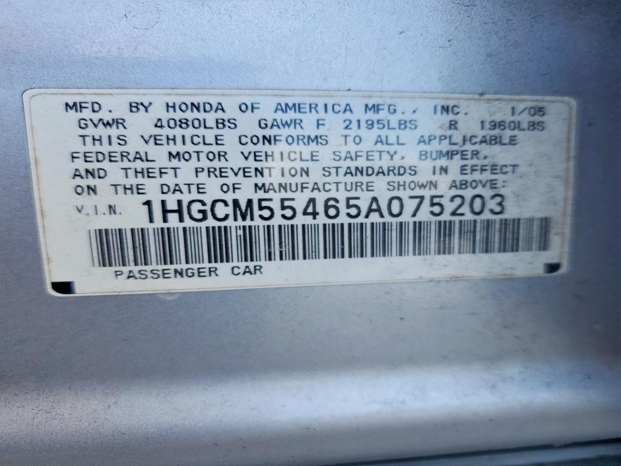 Honda Accord Lx