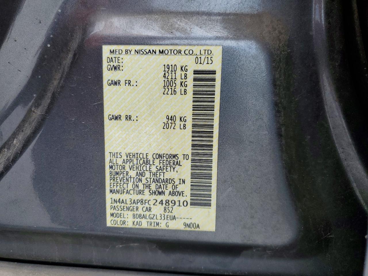 Nissan Altima 2.5 S